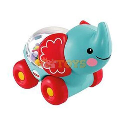 Fisher-Price Poppity Pop elephant interactive push toy CMV98