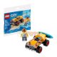LEGO® City Beach Fun with Buggy and Board - 45 pieces