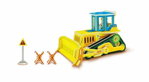 robud 3D wooden puzzle Bulldozer machine VC405 60 pieces Robotime