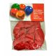 Set of red balloons inscribed with a heart 12pcs 30cm