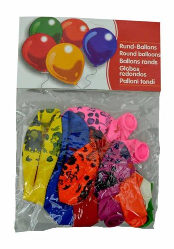 Set of balloons inscribed with animal figurines for birthdays 10pcs 30cm