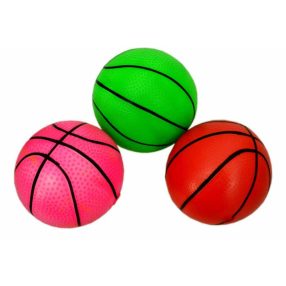   Set of rubber balls Basketball inflatable set of 3 pieces various colors 10cm