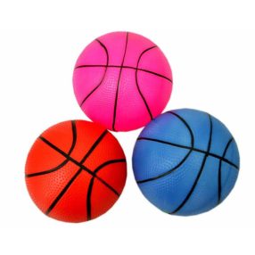   Set of rubber balls Basketball inflatable set of 3 pieces various colors 14cm
