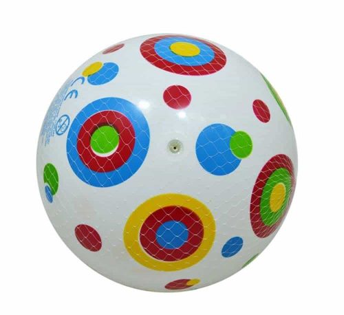 Rubber ball for children model Polka Dots circles 22cm inflatable