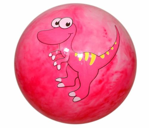 Rubber ball for children model Dinosaur II 22cm inflatable various colors