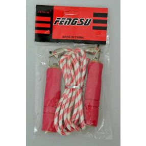   Skipping rope with wooden handle and multicolored sponge 280cm