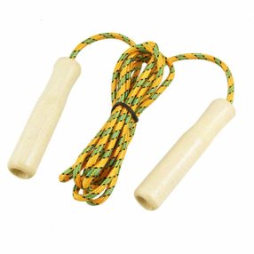Skipping rope with wooden handle Classic multicolored 225cm