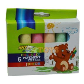 Asphalt chalk 6 colors in a box