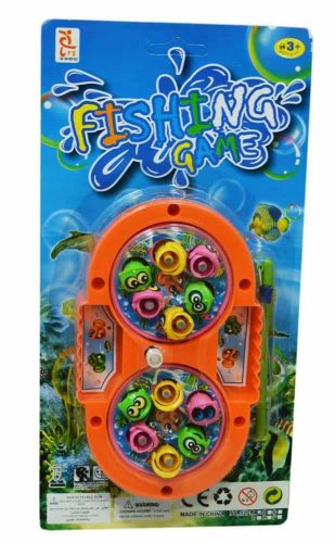 Competitive fishing game with fishing rod and magnet fish Fishing Game Double