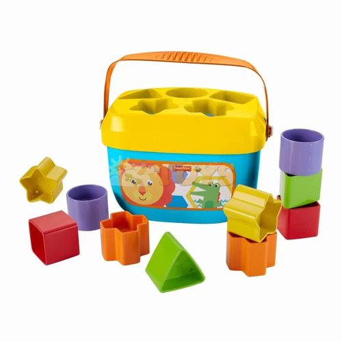 Fisher-Price Bucket with Sorting Shapes FPL58 FFC84 First Cubes