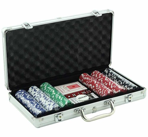 Professional Poker Set 200 Poker Chips in aluminum case