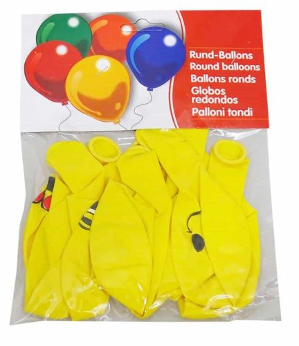 Set of balloons inscribed with Emoji smiley for birthdays 10pcs 30cm