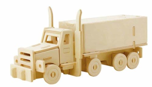 Robotime 3D Wooden Puzzle American Truck with Semi Trailer JP245