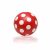 Ball with polka dots 14cm - inflatable plastic ball for children
