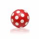 Ball with polka dots 14cm - inflatable plastic ball for children