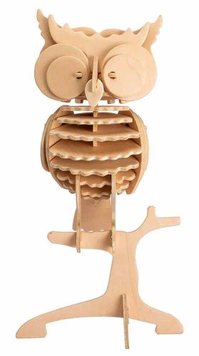 rowood 3D Wooden Puzzle Wild Animals Owl JP273 35 Pieces