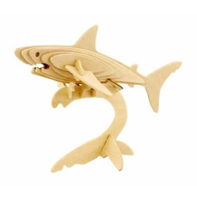   Robotime 3D Wooden Puzzle Ocean Animals Shark JP229 18 pieces