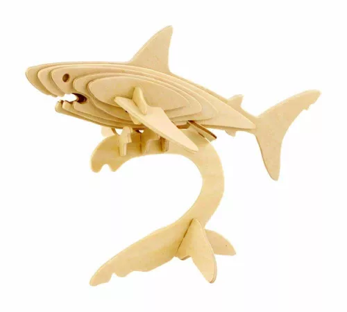 Robotime 3D Wooden Puzzle Ocean Animals Shark JP229 18 pieces