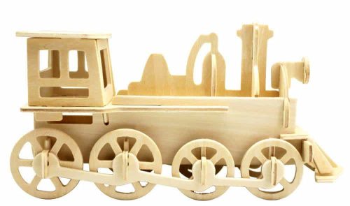 rowood Wooden 3D Puzzle Steam Locomotive JP302 - 35 pieces Train