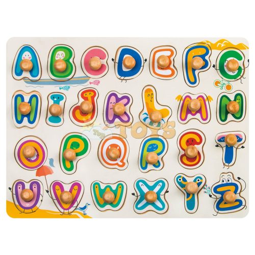Robotime Recessed wooden puzzle Alphabet HP003 26 pieces Peg color puzzle