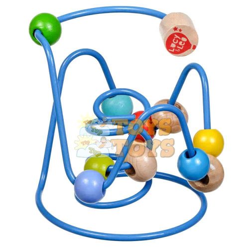 Circuit with wooden balls Lucy&Leo LL151 14x12 cm 10 multicolored balls