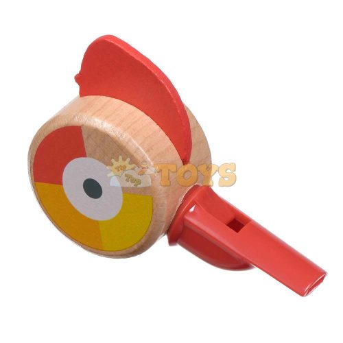 Wooden toy Whistle bird shape for children Lucy&Leo LL161 Red