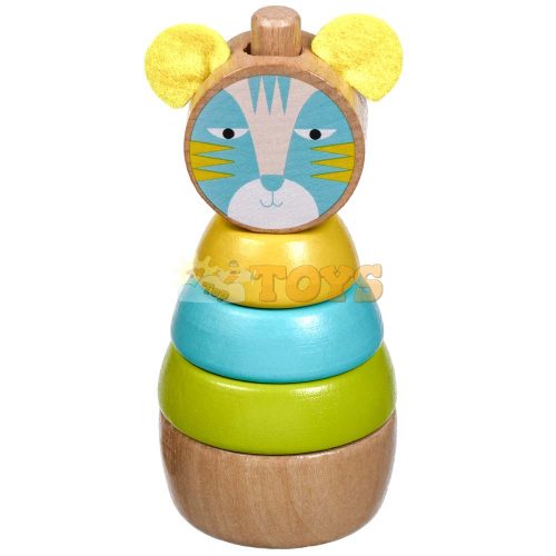 Lucy&Leo Kitten LL153 multicolored wooden sorting and stacking toy