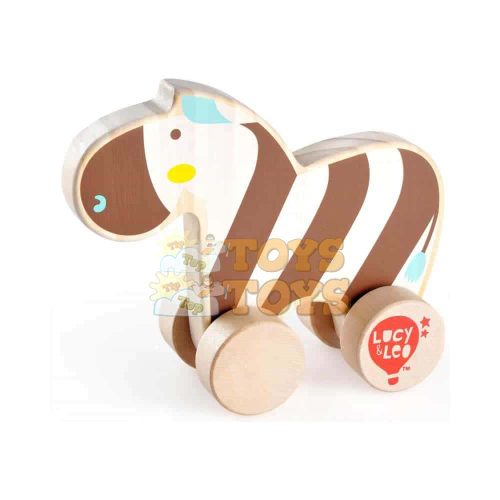 Wooden push toy for children Zebra Lucy&Leo LL118 multicolored