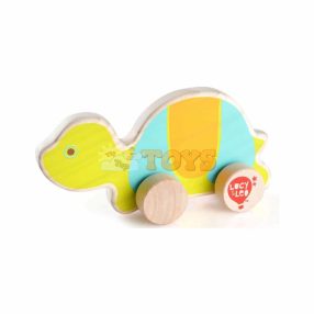 Wooden Push Toy Turtle Lucy&Leo LL121 Multicolor