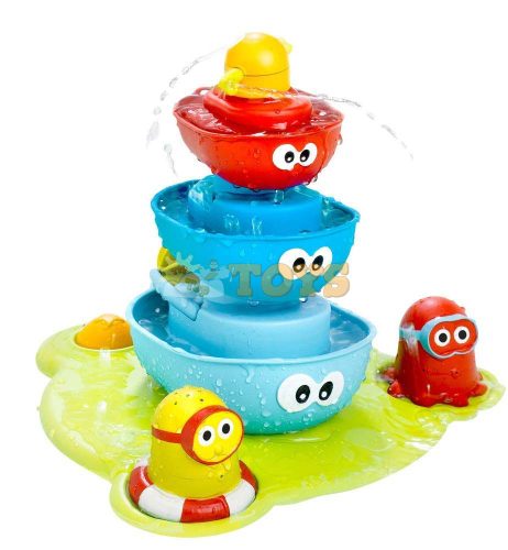 Yookidoo 40115 Colorful Boats Artesian Fountain Bath Toy