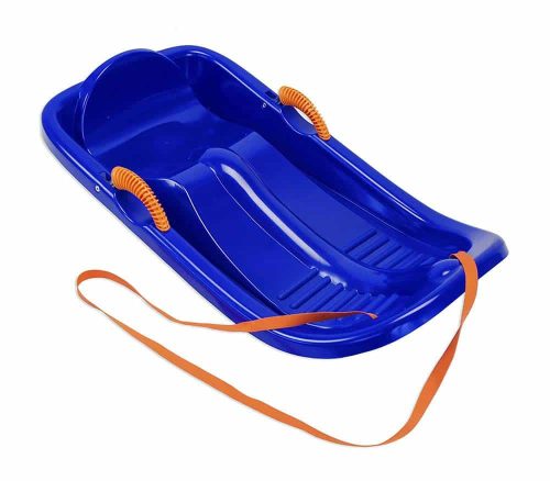 KHW Snow Star de Luxe bob Plastic sled with brake blue 25102