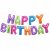 Happy Birthday garland foil balloon set 3m multicolored helium foil balloon