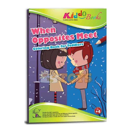 Kiddo Books When Opposite Meet 4029 coloring book for children