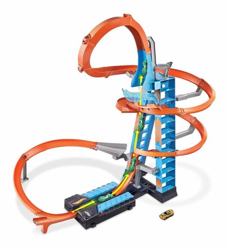 Hot Wheels Sky Crash Tower Track Playset with Accessories GJM76