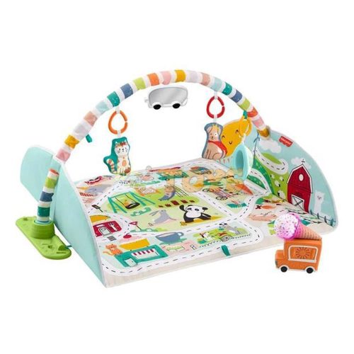 Fisher-Price 2-in-1 Activity City Gym to Jumbo Play Mat GDJ41 - Mattel