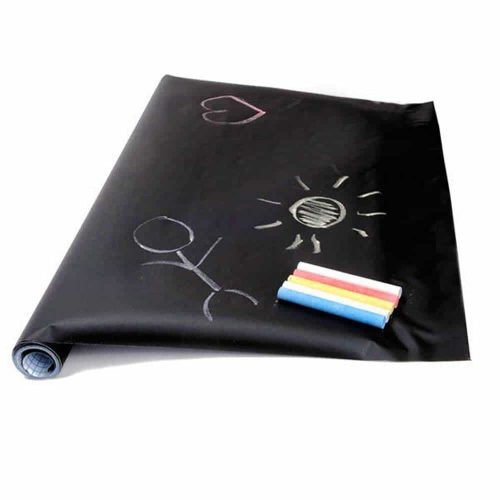 Tin sticker sticker 200x45 cm with 5 pieces of chalk Chalk tin foil