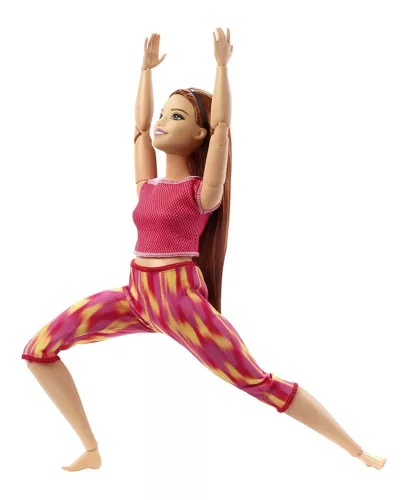 Barbie Made to Move 2021 Redhead GXF07 Barbie Yoga Doll - Mattel