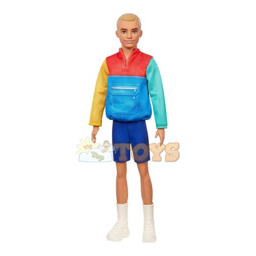 Barbie Fashionistas Ken Doll in Multicolor Sportswear GRB88