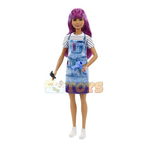 Barbie You can Be Hair Stylist GTW36 Mattel purple hair stylist
