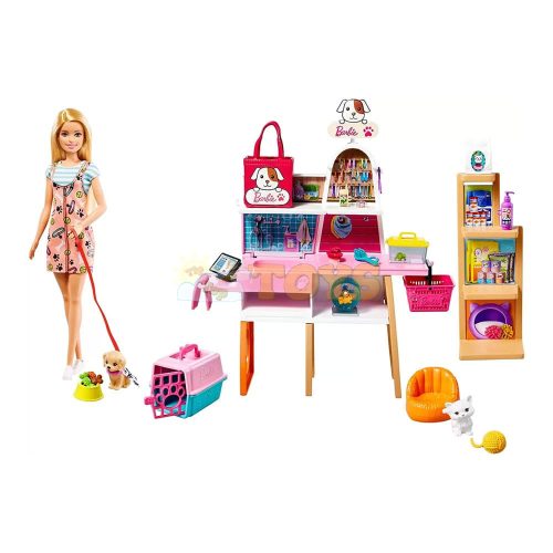 Barbie Playset Pet Shop Accessories with Doll GRG90
