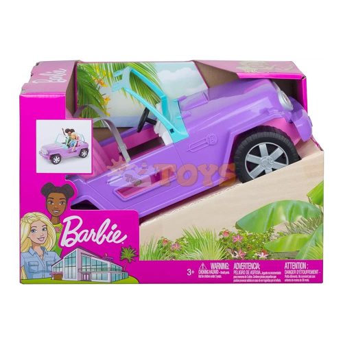Barbie Doll All-Terain Purple Jeep GMT46 - Mattel
