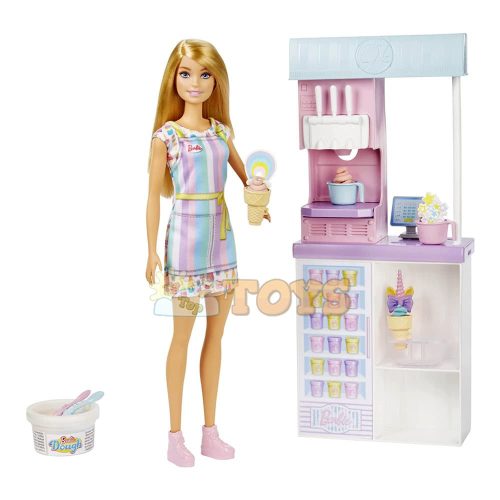 Barbie You Can Be Anything Artisan Ice Cream Shop Playset - HCN46