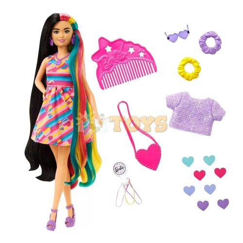 Barbie Totally Hair Hearts doll with long hair and accessories HCM90