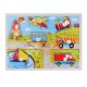 Recessed wooden puzzle Vehicles A-7011 - 7 pieces