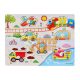 Recessed wooden puzzle Vehicles A-3028 - 7 pieces