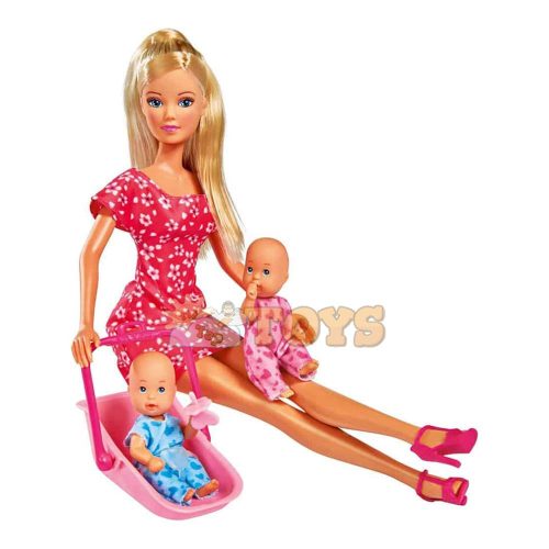 Steffi LOVE Steffi Babysitter doll with 2 babies 105730211