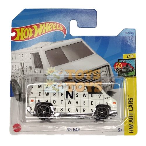 Hot Wheels Metal Car 70s VAN HKH46 HW Art Cars Mattel