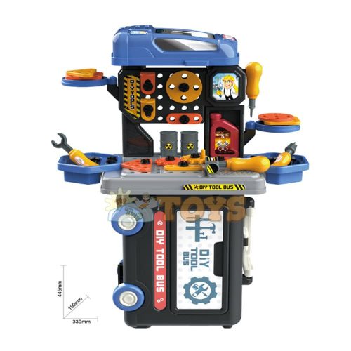 TipTopTOYS 3-in-1 Multifunctional Bus Workbench with Accessories