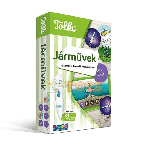 Tolki Interactive audio book Vehicles memory game 22543 HU