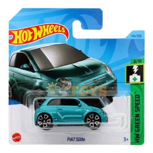 Hot Wheels Diecast Fiat 500e HKH59 HW Green Speed